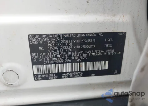 2024 Toyota Rav4 Adventure from USA, damaged, VIN 2T3J1RFV5RW412979